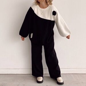 The Wholesome Store Knit Yin Yang Oversized Jumper Sweater